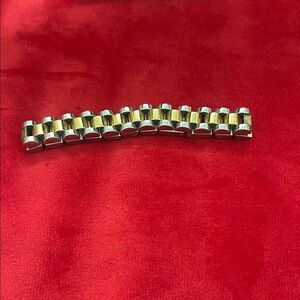 Silver and Gold Watch Link